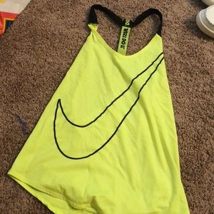 Yellow Nike Elastika Tank